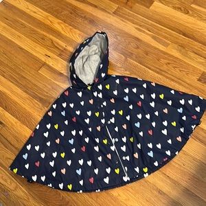 Girls rain poncho